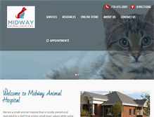 Tablet Screenshot of midwayvets.com